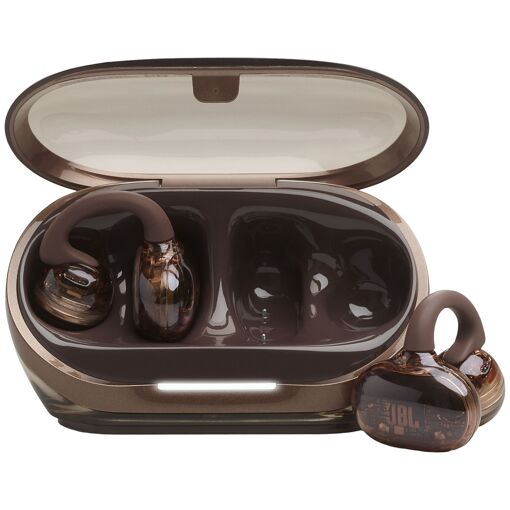 JBL Soundgear Clips - Écouteurs intra-auriculaires ouverts Bluetooth - Marron