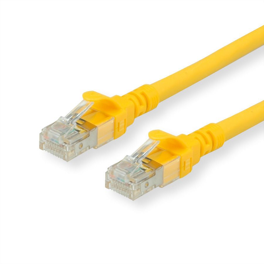 Roline Cat6a U/UTP Yellow Network Cable, 1m