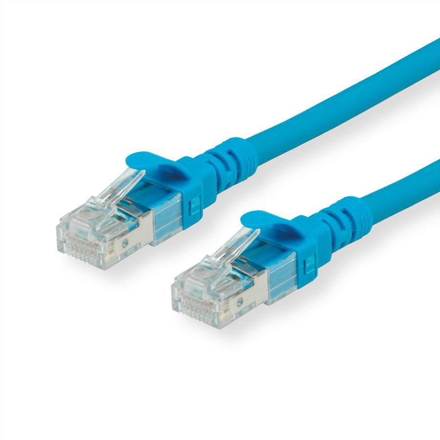 Roline Cat6a Network Cable, 0.5m, Blue (U/UTP)