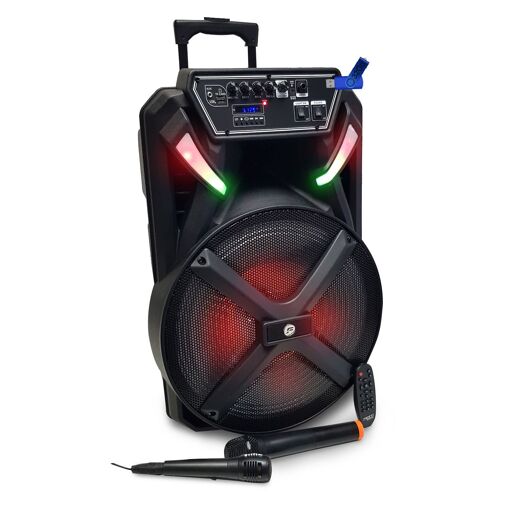 Altavoz activo FestiSound FESTI15-UHF de 15', 700W, Efecto LED, USB SD Bluetooth