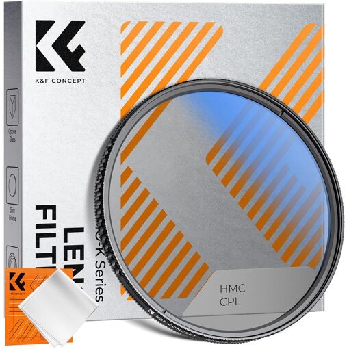 58mm Polarizing CPL Filter + Microfibre Cleaning Cloth, Packaged in Vacuum for Camera Lens