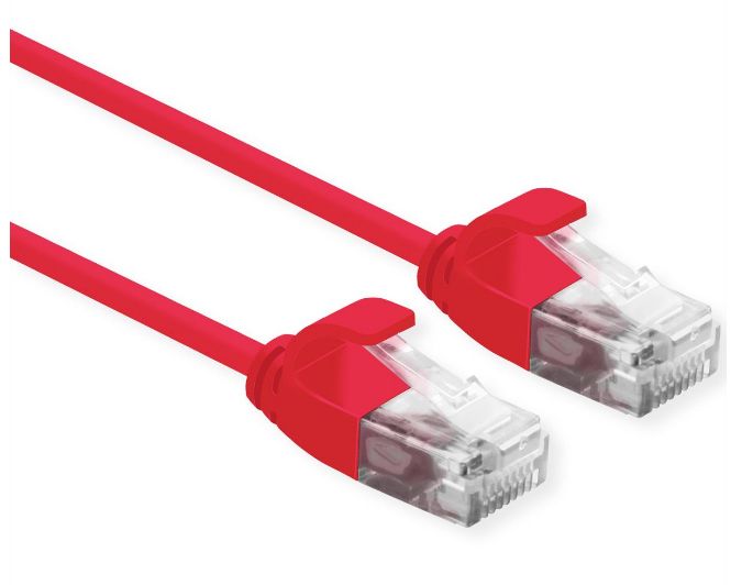 Roline Cat6a Network Cable, 1m, Red