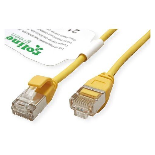 Roline Green Cat6a Network Cable - 0.5m Yellow