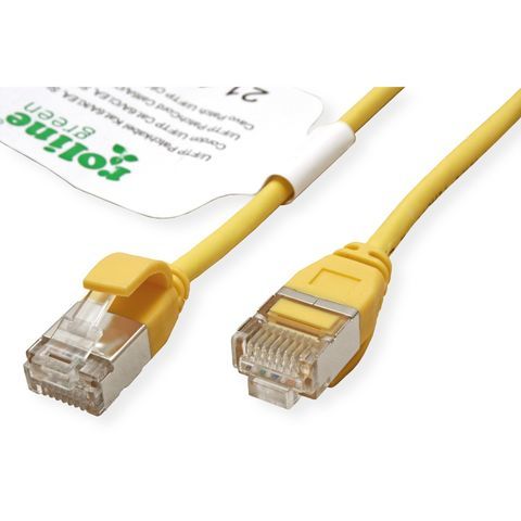 Roline Green Cat6a Network Cable - 0.5m Yellow