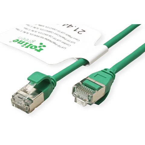 Roline Green Network Cable, 1.5m Cat6a U/FTP (STP)
