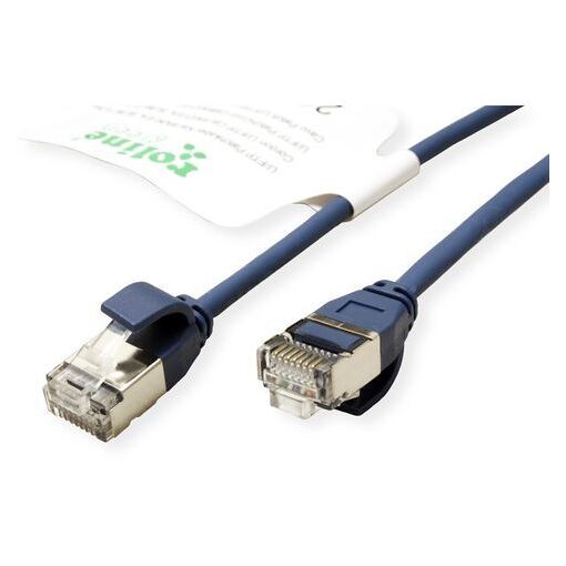 Roline Green Cat6a Network Cable, 1.5m, Blue (U/FTP STP)