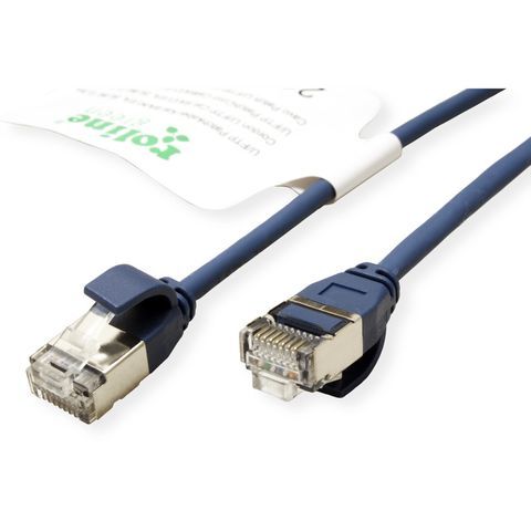 Roline Green Cat6a Network Cable, 1.5m, Blue (U/FTP STP)