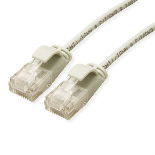 Cable de red Roline Verde Cat6a U/UTP - 3 m, Blanco