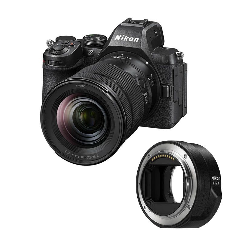 Nikon Z5 II + Lente Nikkor Z 24-120mm f/4 S + Adaptador FTZ II