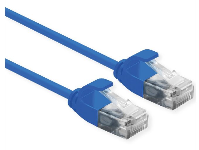 Roline Cat6a Network Cable, 5m, Blue (U/UTP)
