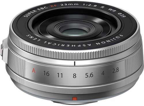 Fujifilm XF 23mm f/2.8 R WR Lens, Silver