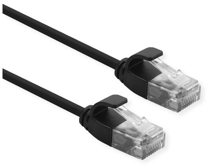 Roline Cat6a U/UTP Network Cable, 3m Black