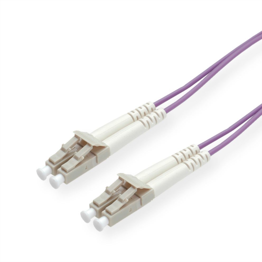 Roline 7m Optical Fiber Cable OM4 2x LC Violet