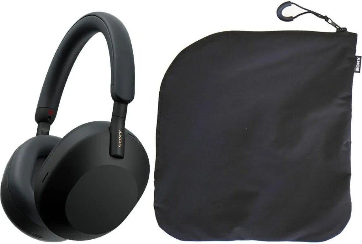 Sony WH-1000XM5SA Wireless Headphones with Noise Cancelling and Soft Carrying Case