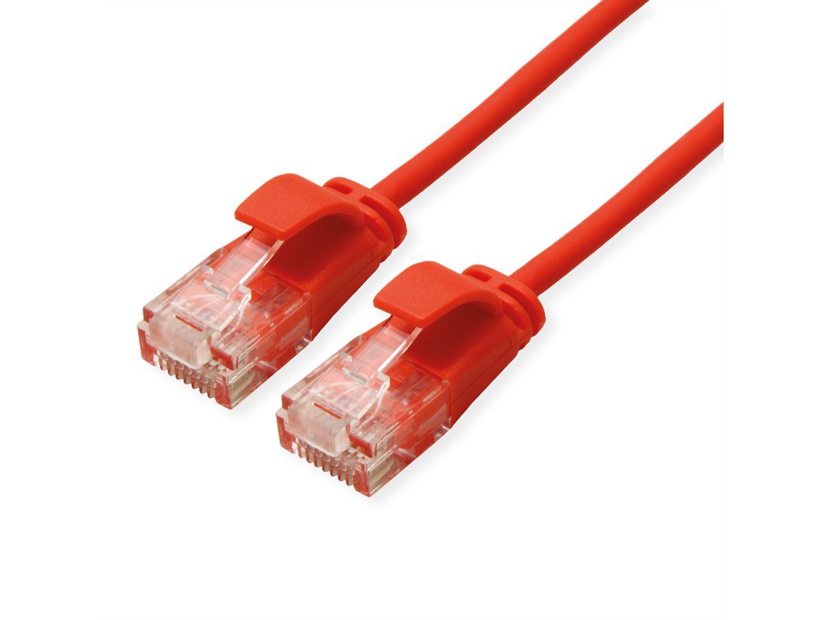 Roline Green Cat6a U/UTP Network Cable, 3m, Red