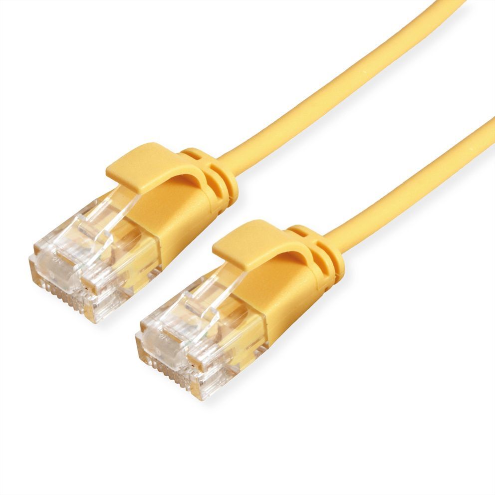 Roline Green Cat6a UTP Network Cable, 0.15m, Yellow