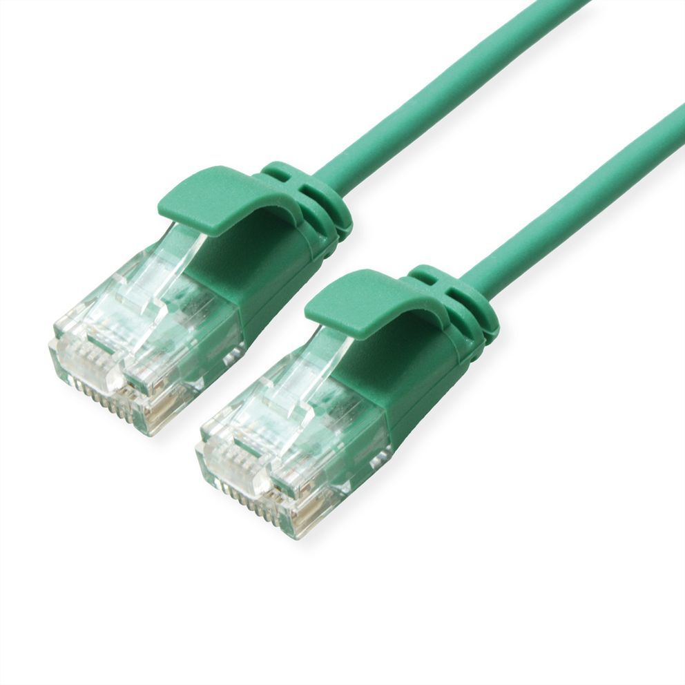 Roline Green Network Cable, 1m Cat6a U/UTP (UTP)