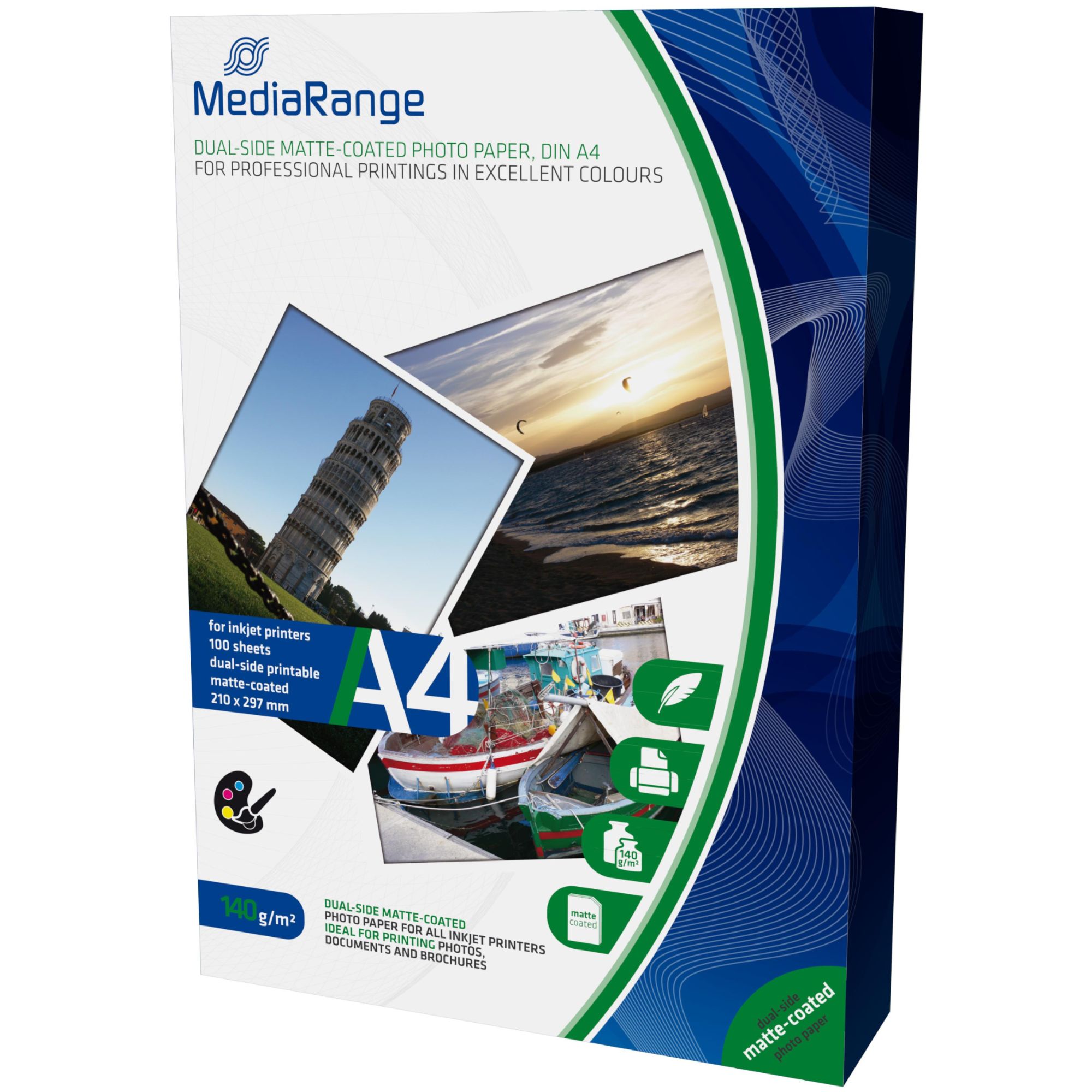 Mediarange Photo Paper A4, Matt Finish, 140gsm