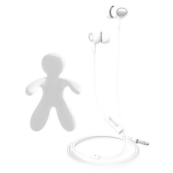 Celly Cesare & Augusto Wired Headphones - White