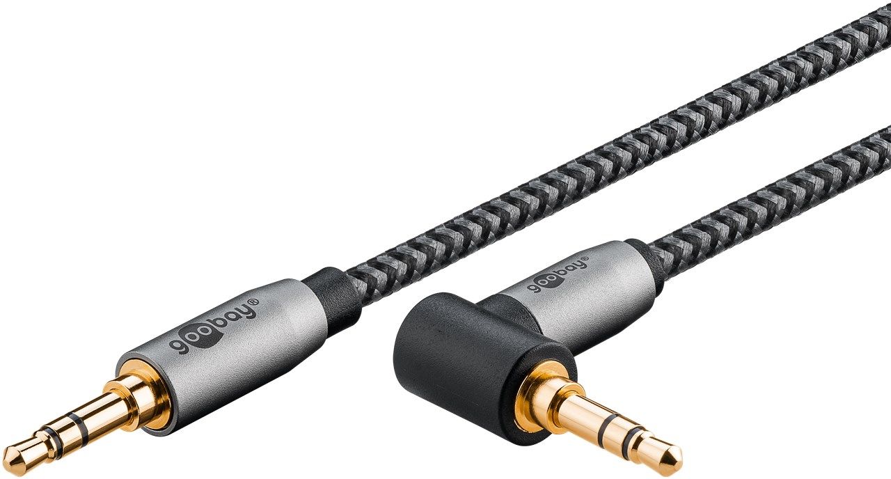 Goobay 65277 Audio Cable 0.5m TRS 3.5mm Gray