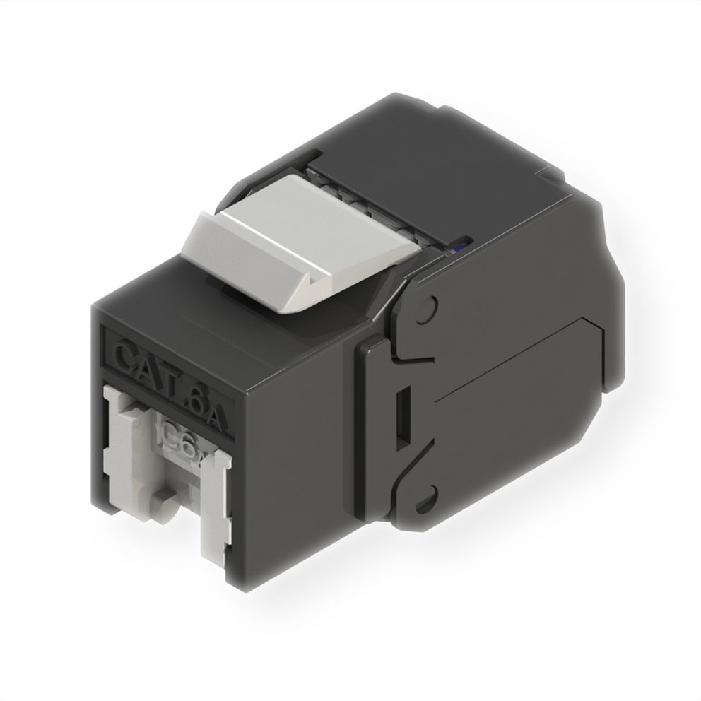 Roline RJ45 Connector, Black/Grey
