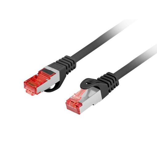 Lanberg Cat6 Network Cable, 0.25m, Black (F/UTP FTP)