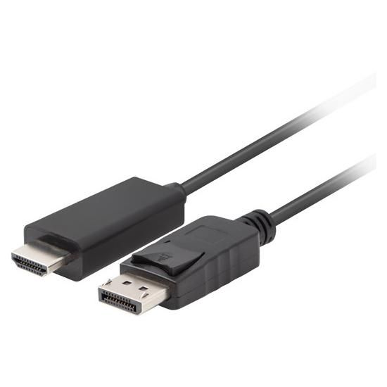 Lanberg DisplayPort to HDMI Cable Adapter, Black