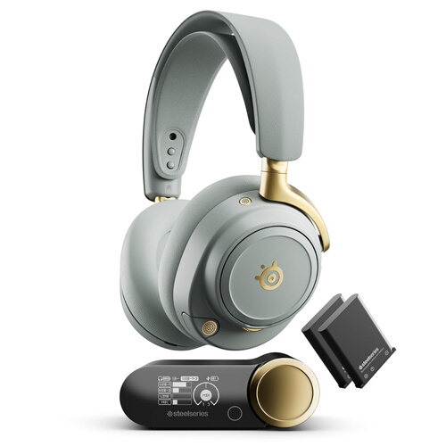 Steel Series Arctis Nova Elite Gold Sage Headset