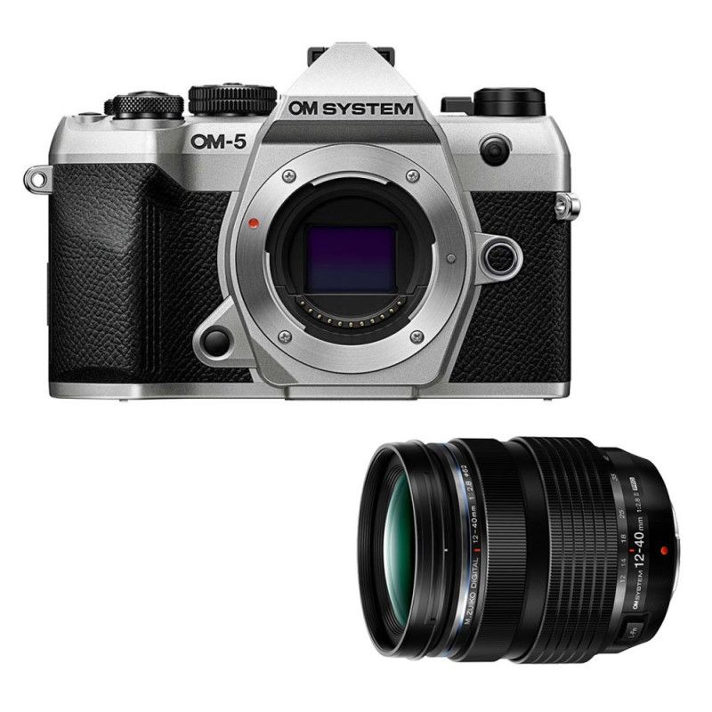 OM System OM-5 Mark II Silver Camera with 12-40mm f/2.8 PRO II Lens