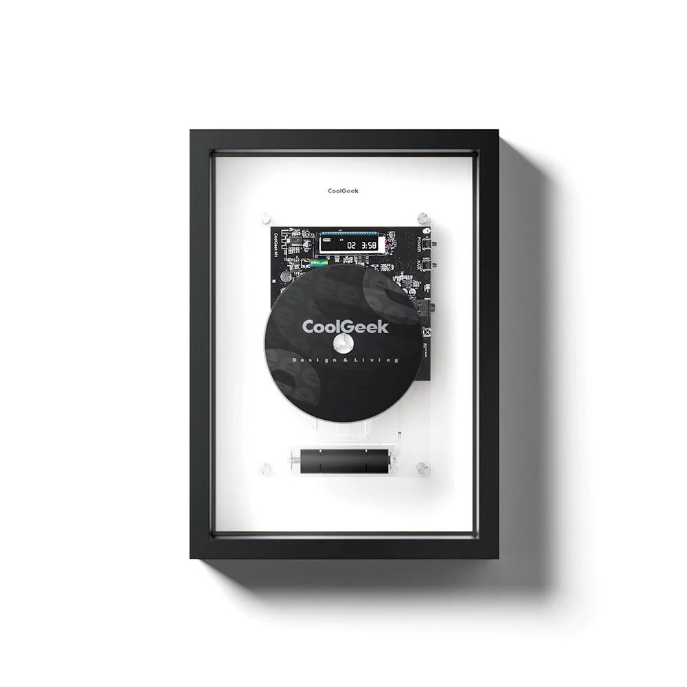 CoolGeek Portable Audio Player M1 with Replaceable Battery and Acrylic Panel - Black