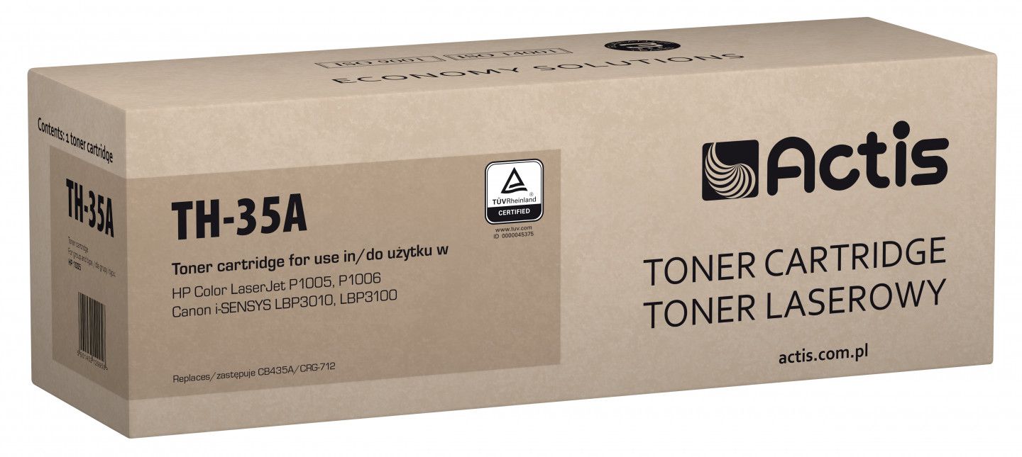 Actis TH-35A Toner Cartridge (HP 35A CB435A, Canon CRG-712 Equivalent)