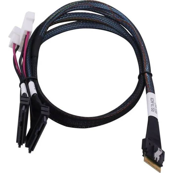 Connecteur industriel Adaptec 2305500-R câble SAS 0,8 m Noir, Multicolore