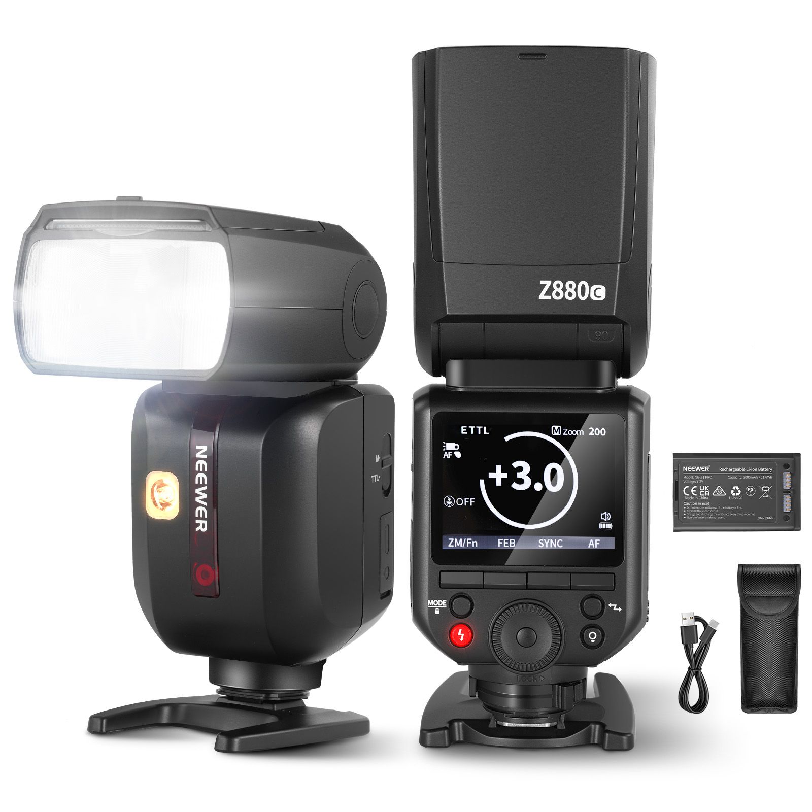 Flash de velocidad Neewer Z880-C TTL 2.4G 76W