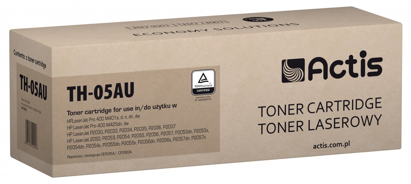 Actis Universal Toner for HP Printers, Replacement for HP 05A CE505A