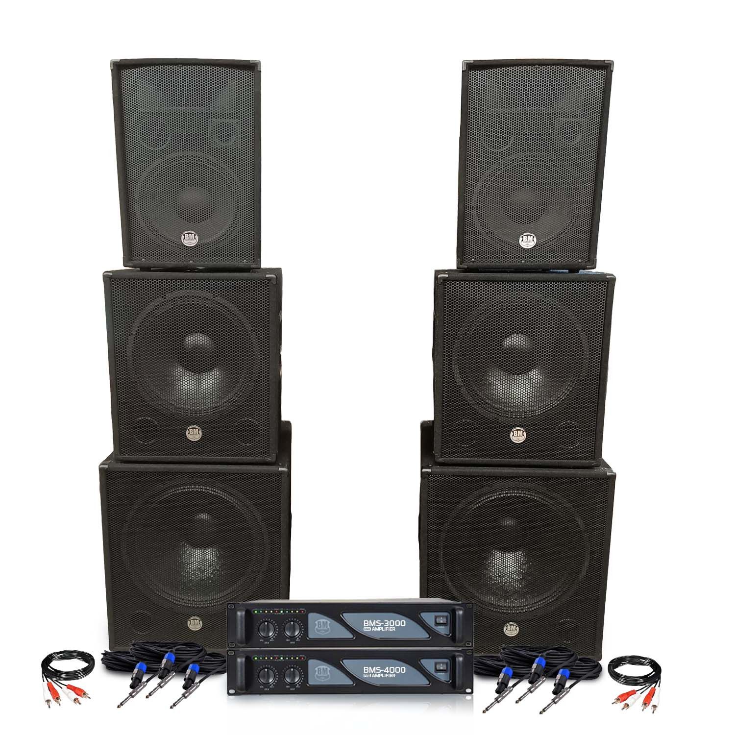 Bm Sonic Double Tour Son Amplified Sound System 7000W