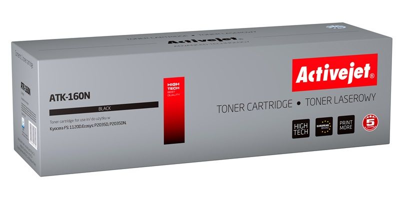 Activejet ATK-160N Toner Cartridge (Kyocera TK-160 Replacement)