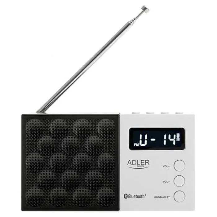 Adler Portable Radio AD 1908 - Bluetooth 5.0 - LCD Screen - Removable 800mAh Battery