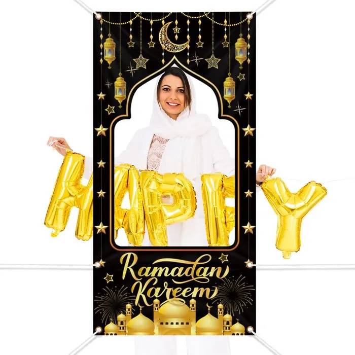 NIKCORP Ramadan Kareem Photo Background 180x90cm