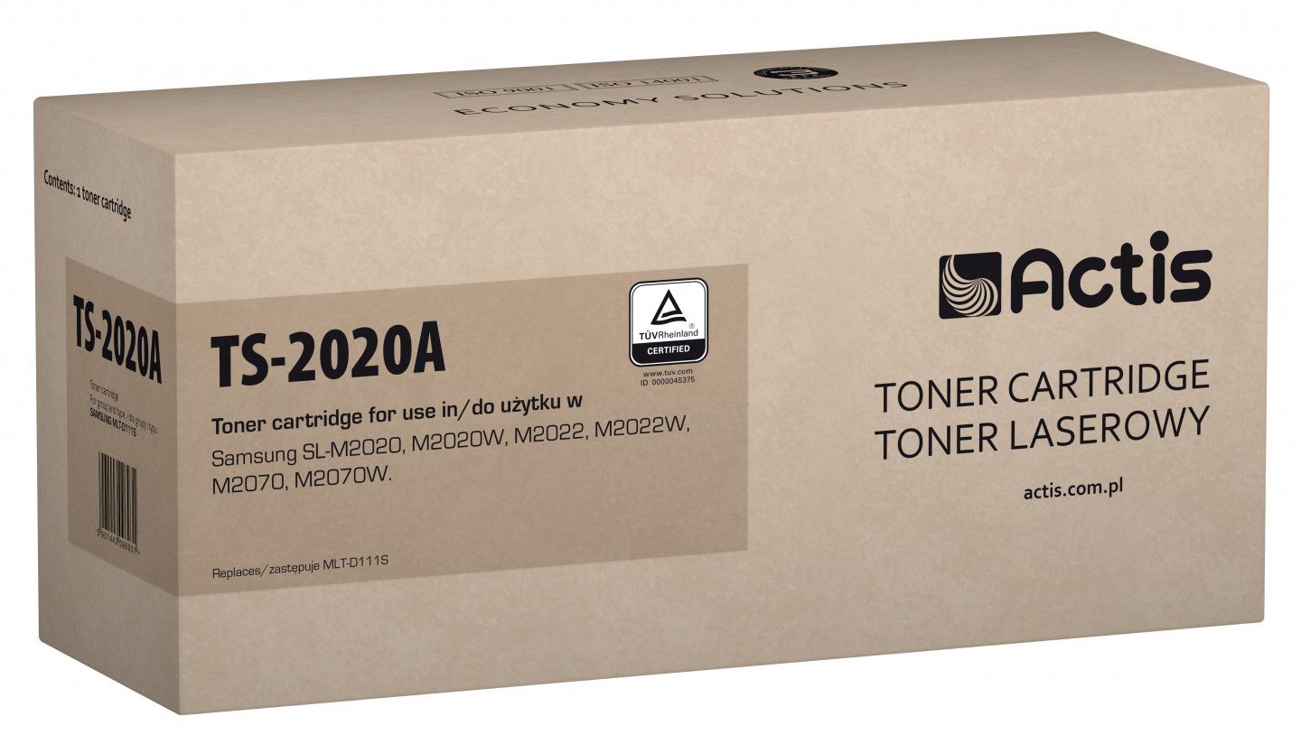 Actis TS-2020A Cartuchos de Tinta (reemplazo Samsung MLT-D111S)