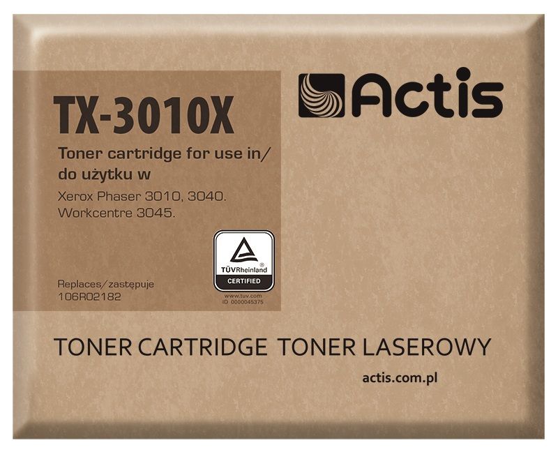 Cartucho de tóner Actis TX-3010X (reemplazo Xerox 106R02182, negro, 2300 páginas)