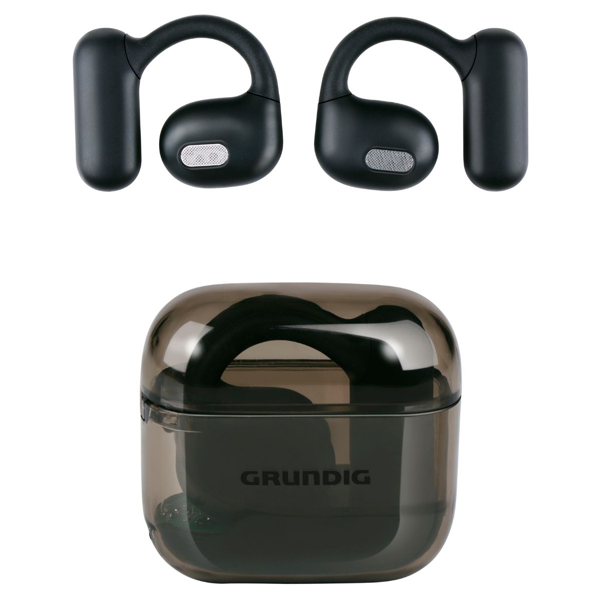Écouteurs sans fil Bluetooth Grundig OWS - Étui de recharge avec fixation sécurisée - Recharge USB-C - Autonomie 4 heures