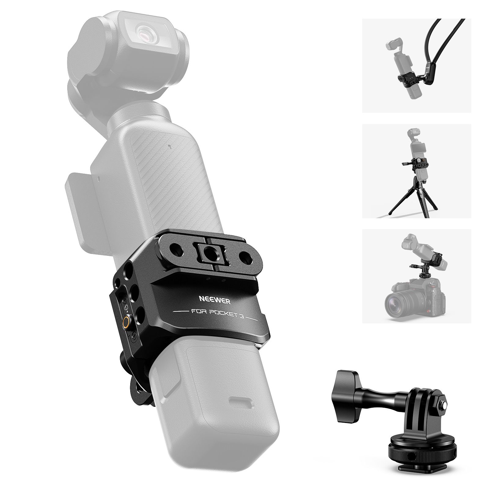 Neewer 3-in-1 Video Recording Kit for DJI Osmo Pocket 3