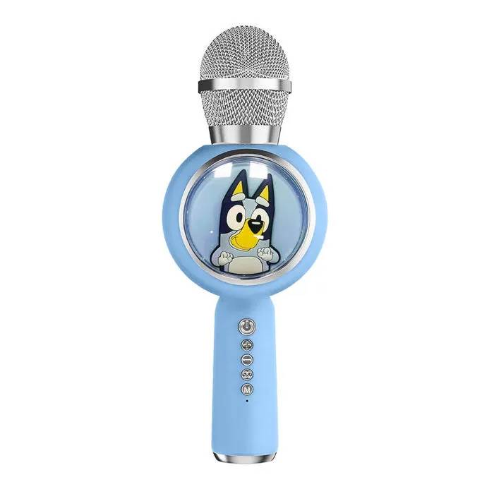 BLUEY PopSing Karaoke Microphone with LED Lights - Bluetooth for Kids