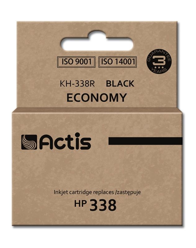 Actis Black Ink Cartridge KH-338R (HP 338 Replacement, Standard, 15ml)