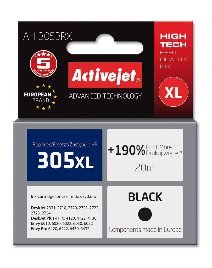 Activejet AH-305BRX High-Yield Ink Cartridge