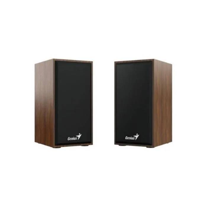 Genius HF180 USB 4W Speakers, Brown Wood