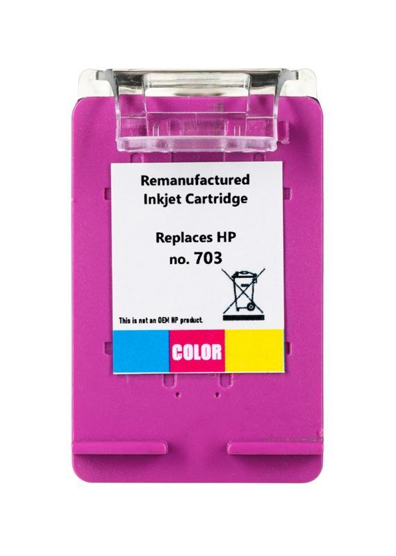 Tinta Superbulk para HP 703 CD888 Ref. B-H703C (Capacidad: 500 ml, Color: Negro)