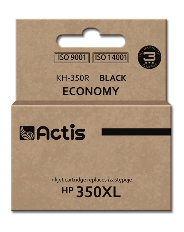 Actis KH-350R Ink Cartridge (HP 350XL CB336EE Equivalent; Standard; 35ml; Black)