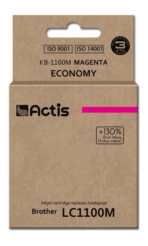 Actis KB-1100M Ink (Brother LC1100M/980M Replacement, Standard, 19ml, Red)