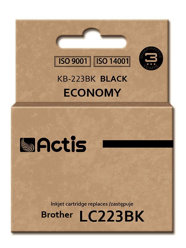 Actis Black Ink Cartridge KB-223Bk (Brother LC223BK Replacement, Standard, 16ml)
